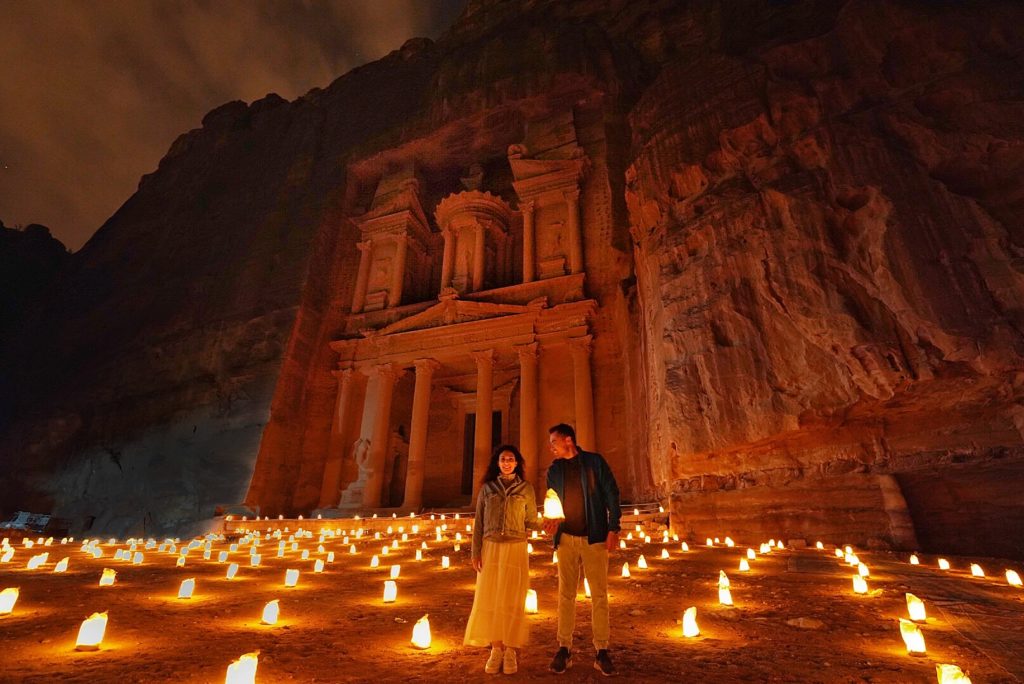 Petra by night